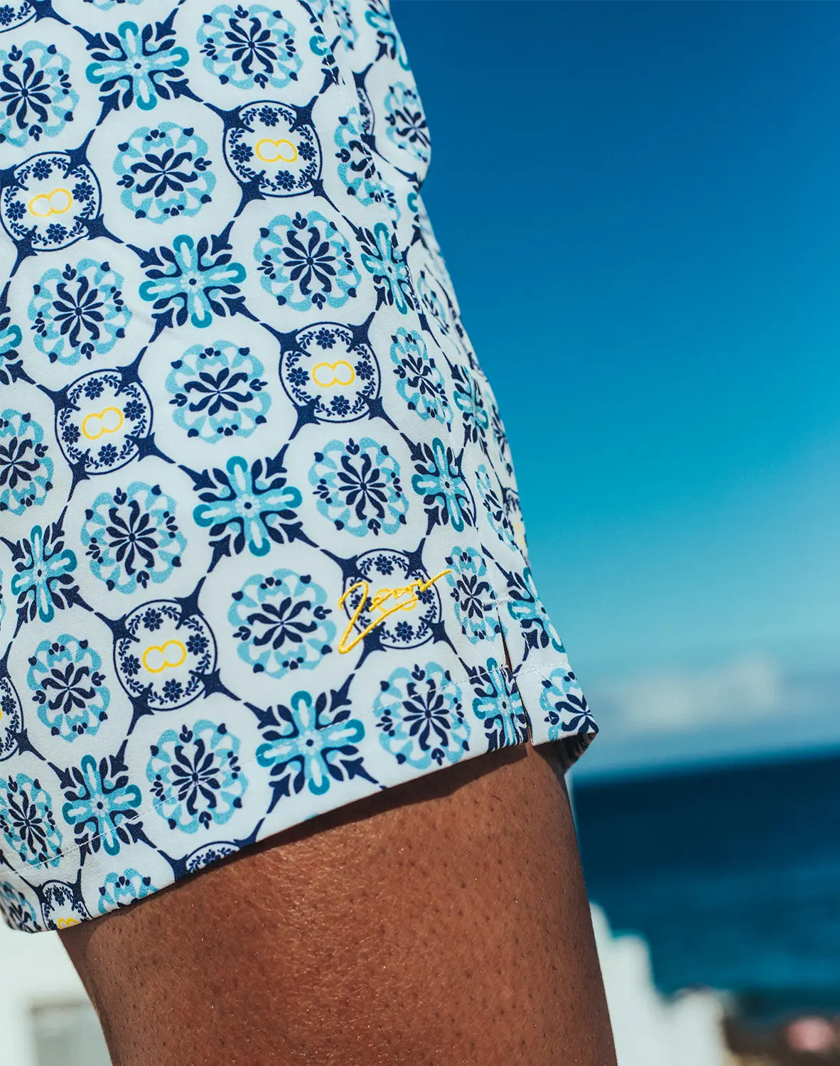 BYRON SWIM SHORT - MYKONOS PRINT