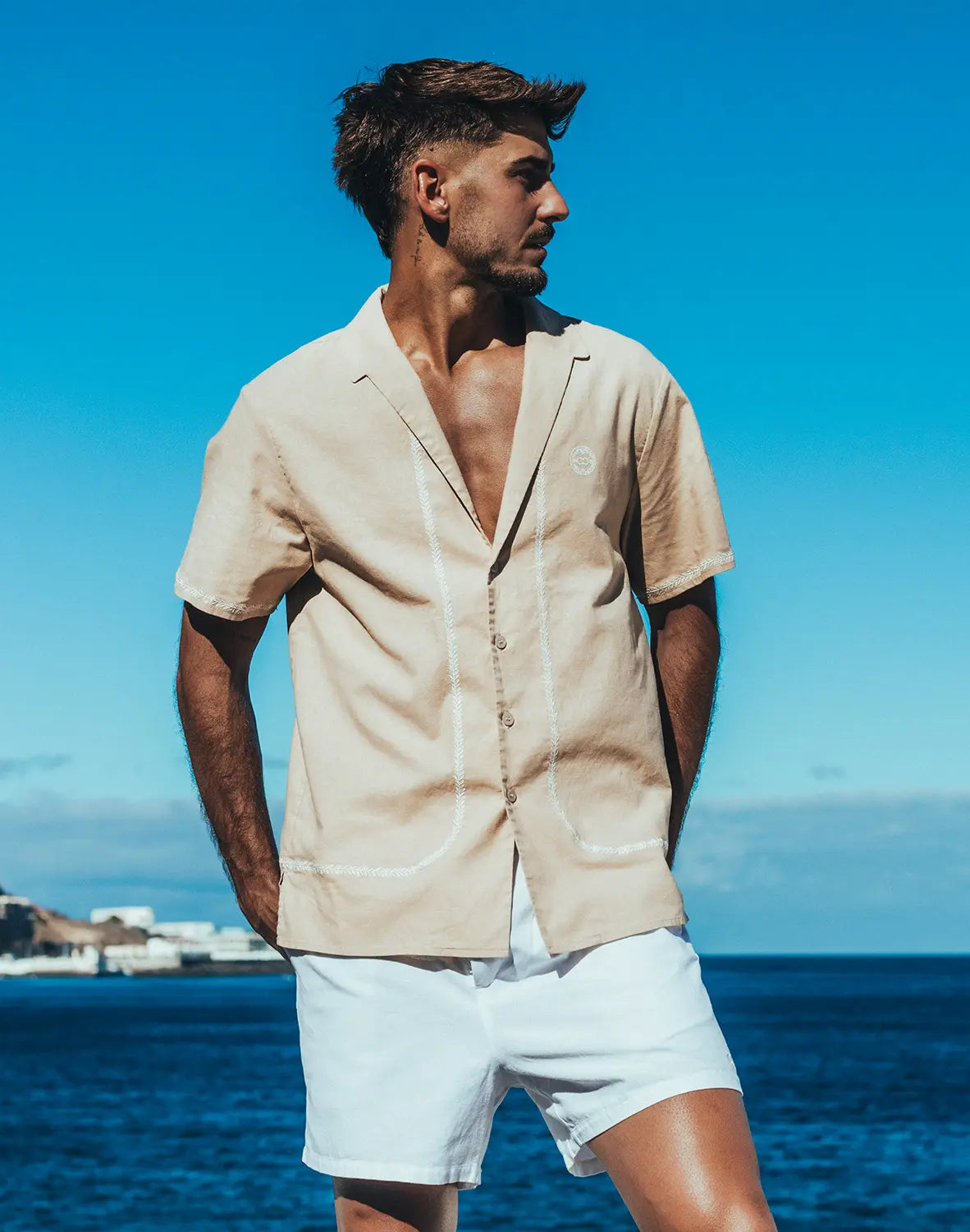 SANTORINI LINEN SHIRT