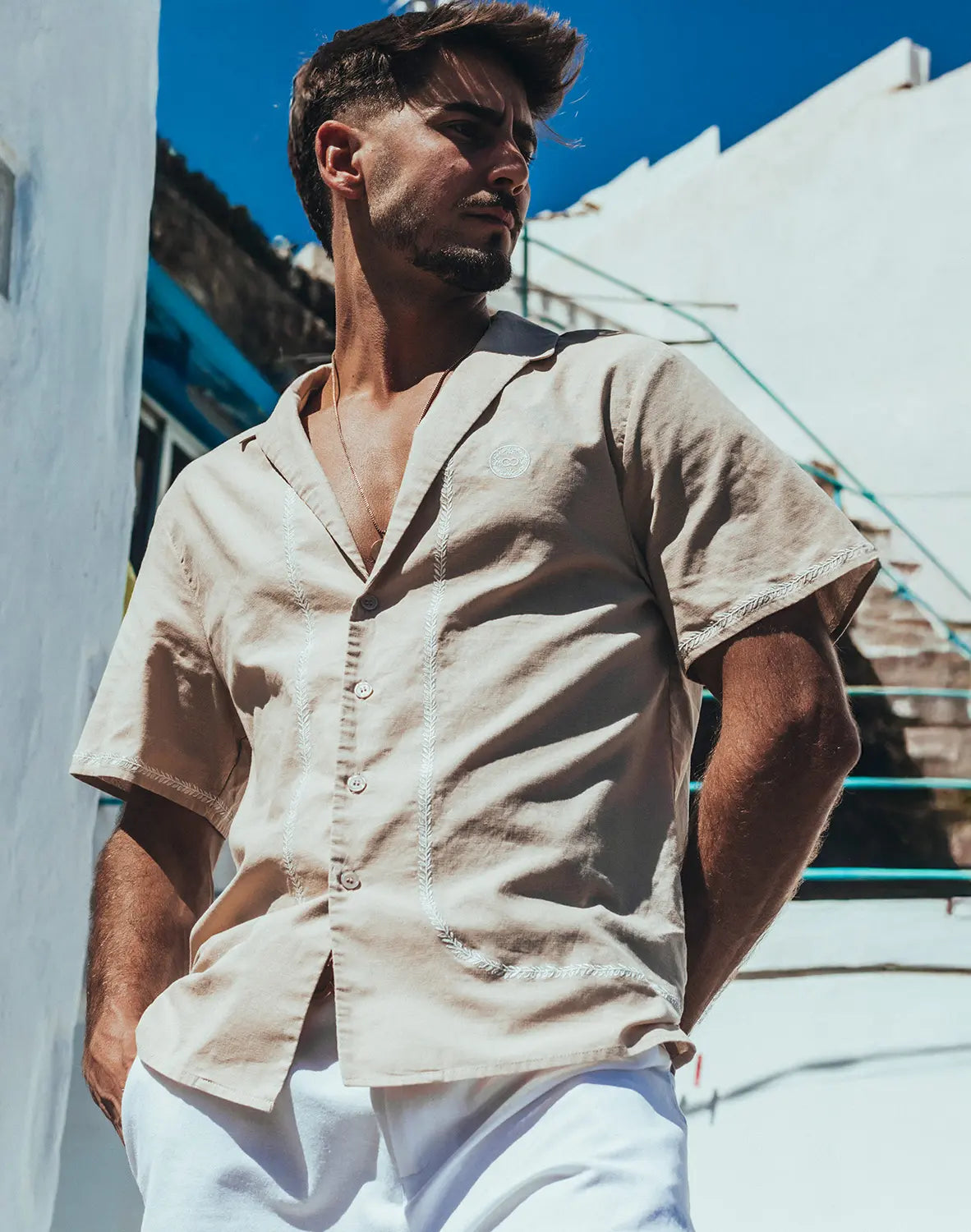 SANTORINI LINEN SHIRT