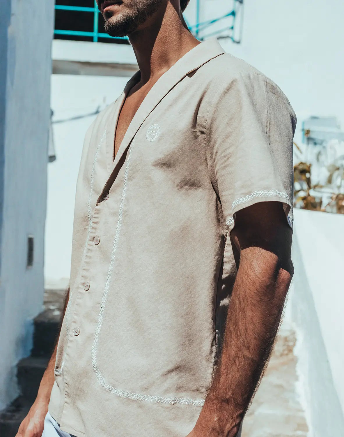 SANTORINI LINEN SHIRT