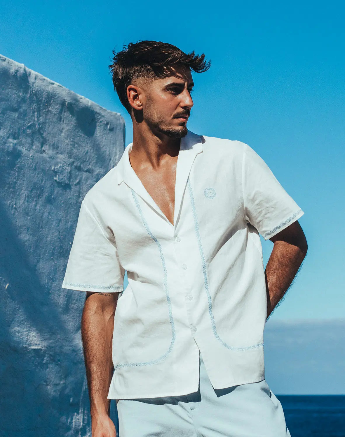 SANTORINI LINEN SHIRT