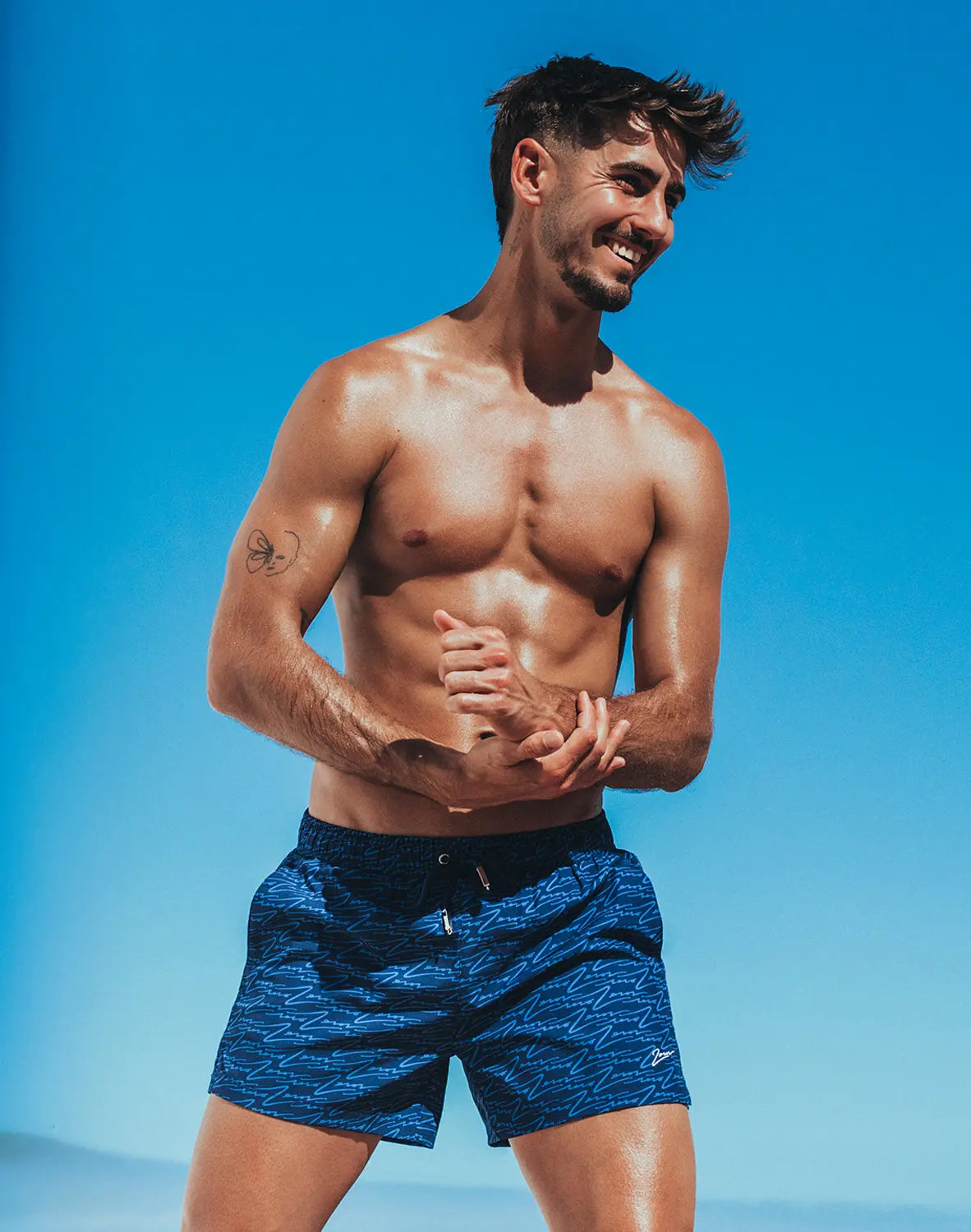 BYRON SWIM SHORT - SIGNATURE PRINT