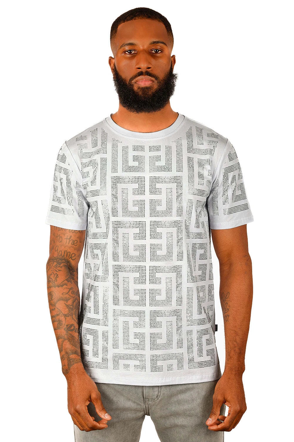 GREEK KEY PATTERN TEE