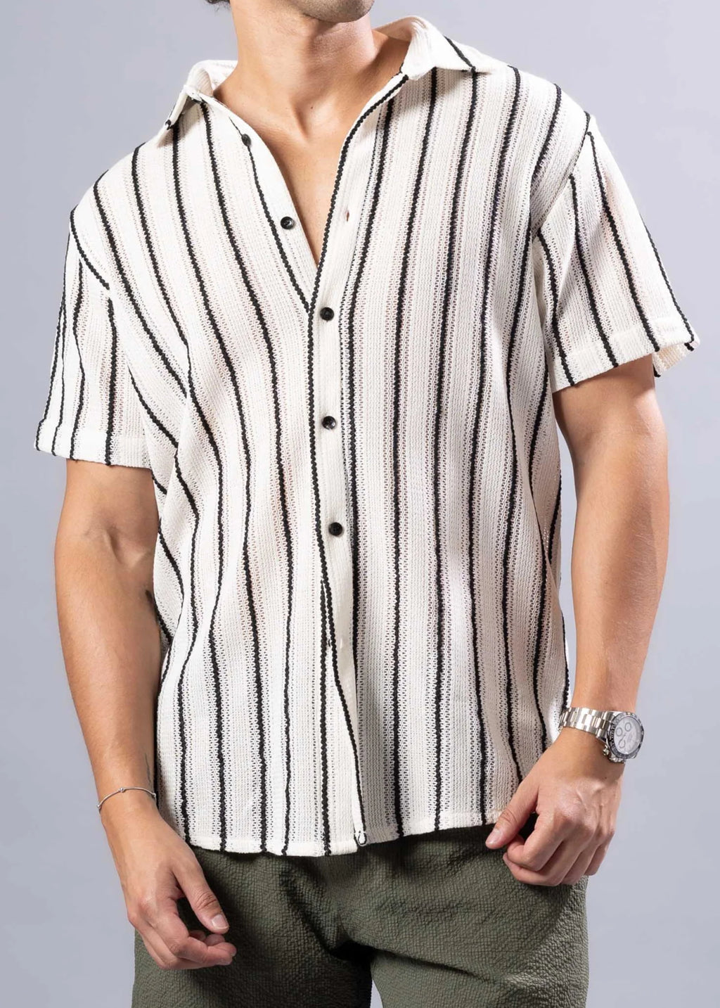 TEXTURE KNIT S/S SHIRT