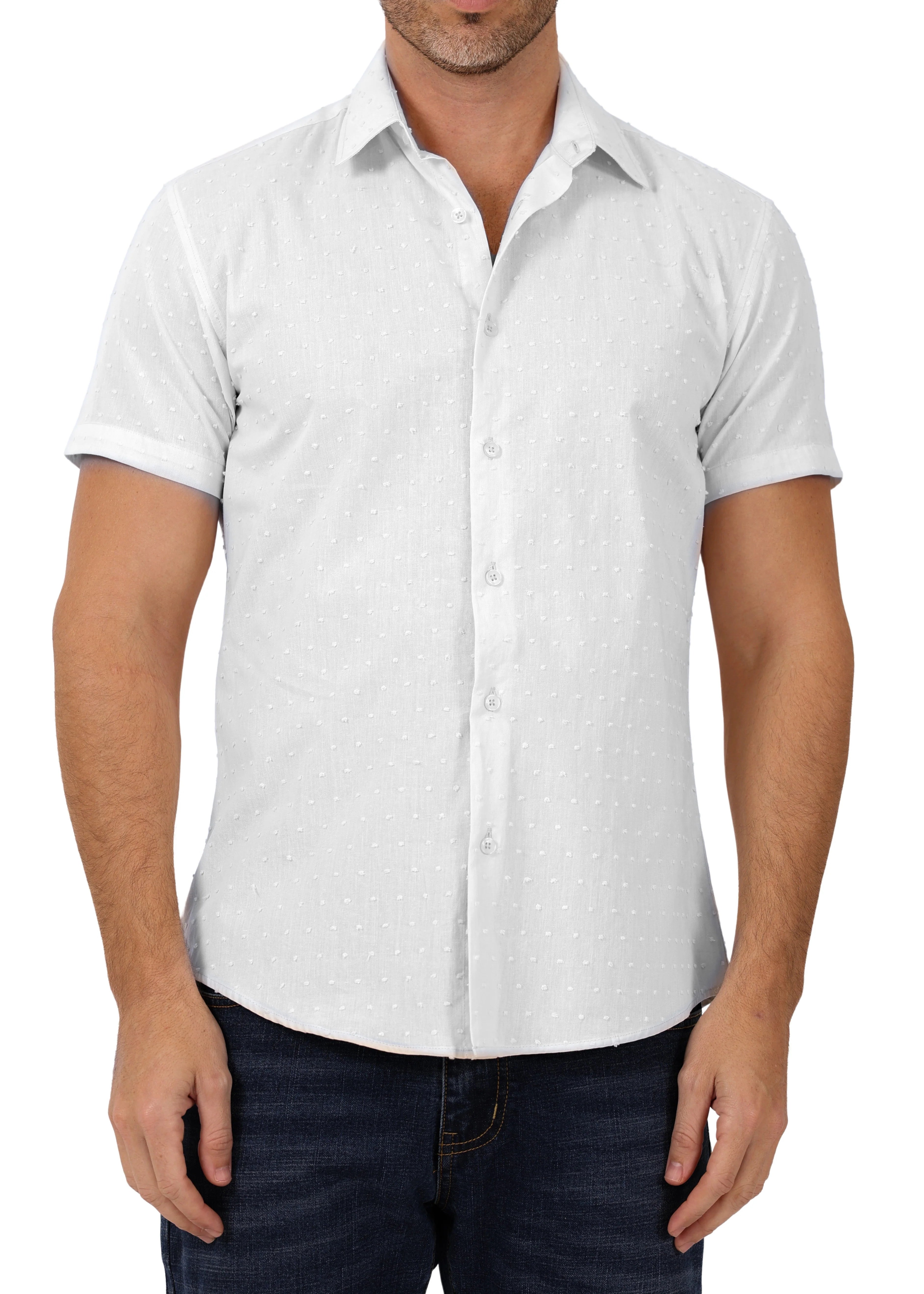 TEXTURE DOTS S/S SHIRT