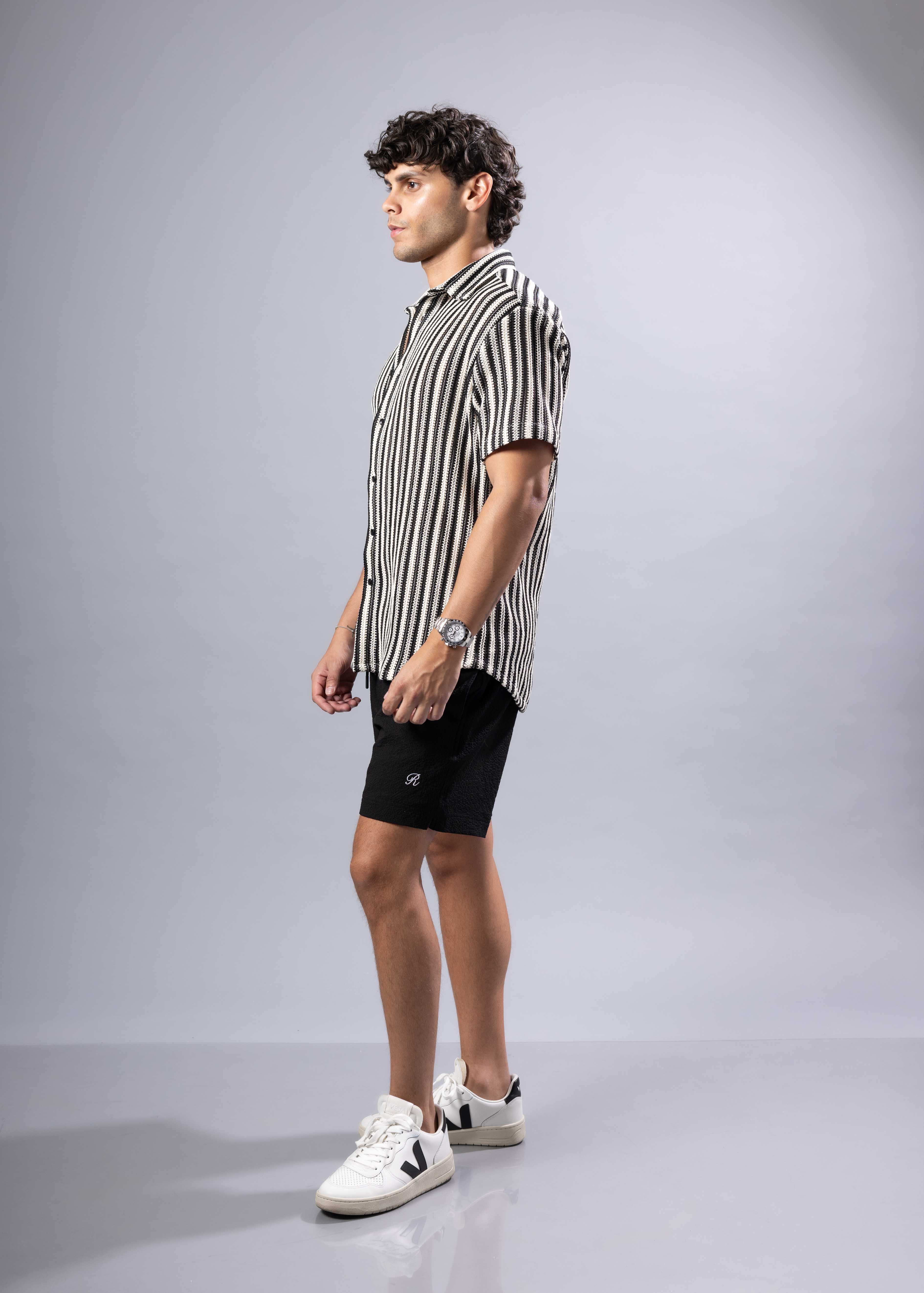 TEXTURE KNIT S/S SHIRT