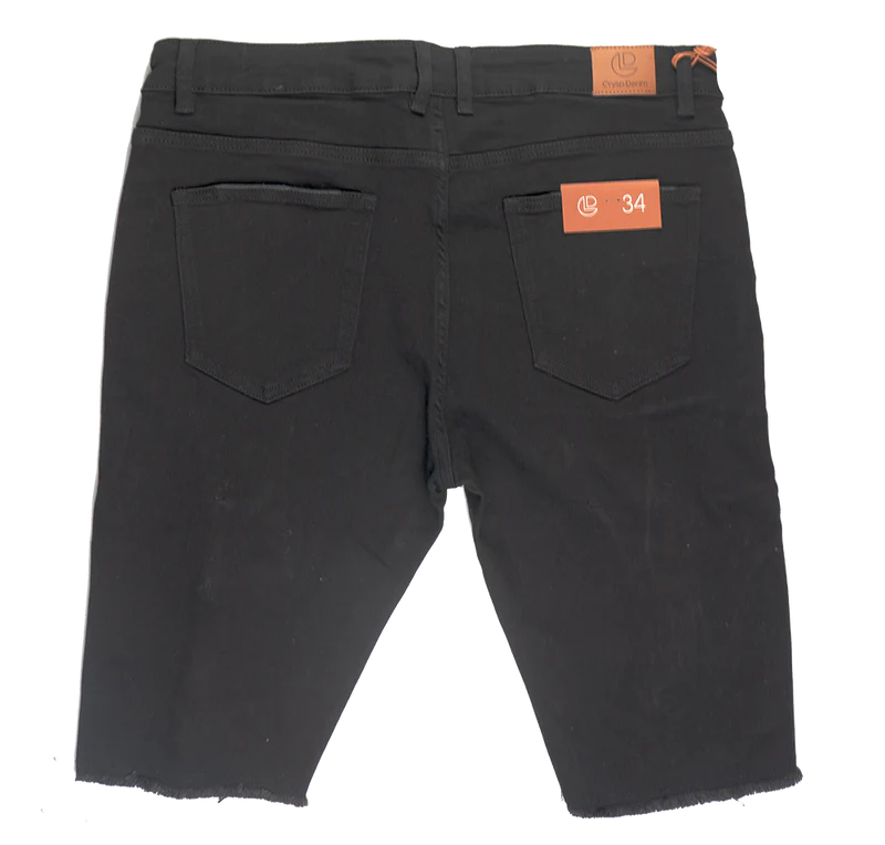 CRYSP DENIM CUT OFF SHORT