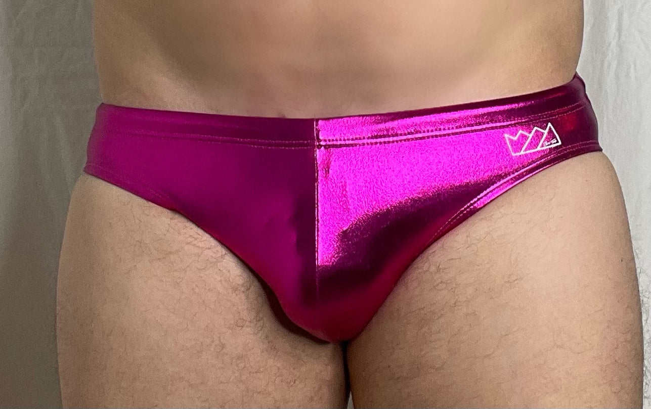 METALLIC SWIM BRIEF
