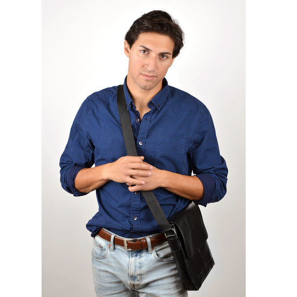 PU LEATHER SMALL CROSSBODY MESSENGER BAG