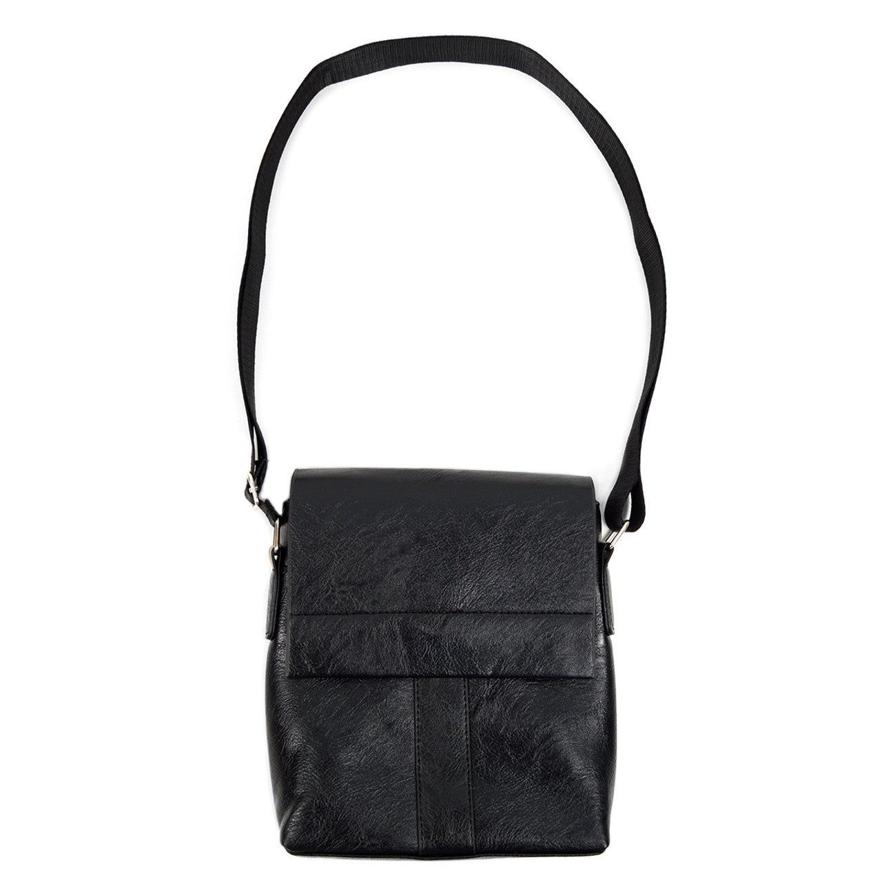 PU LEATHER SMALL CROSSBODY MESSENGER BAG