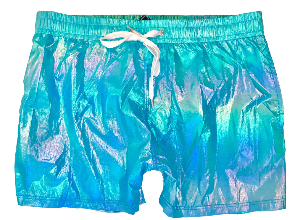 IRIDESCENT RAVE SHORTS