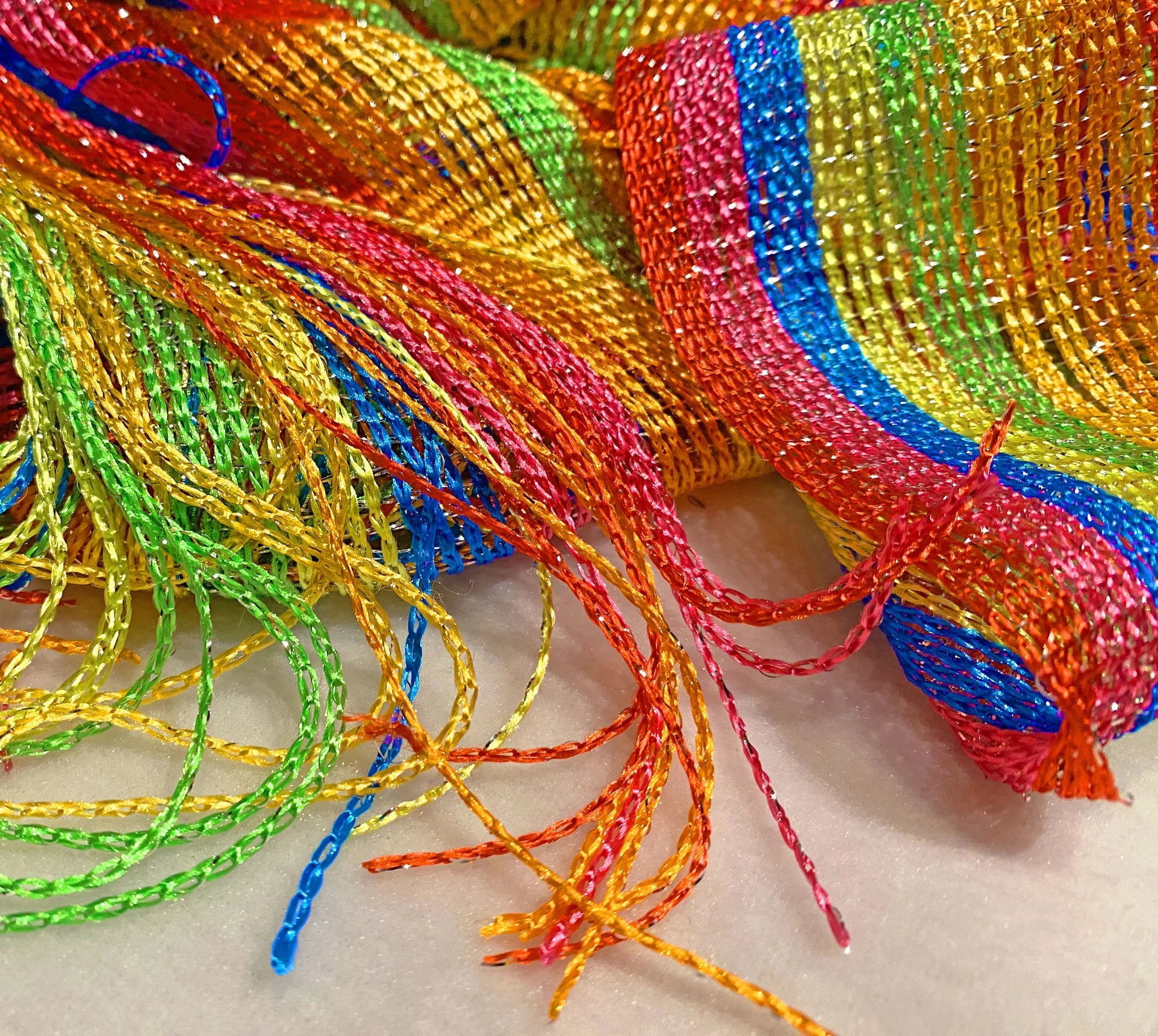 RAINBOW GLITTER PONCHO