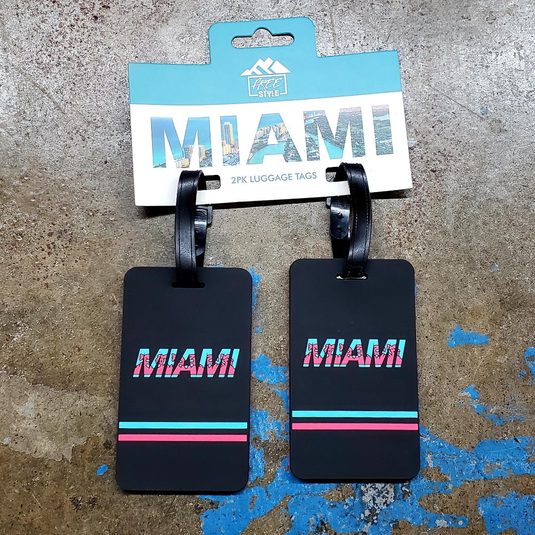 MIAMI LUGGAGE TAG / SET OF 2
