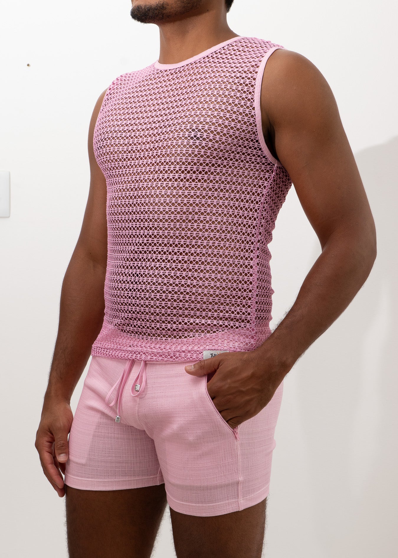 CROCHET MUSCLE TANK TOP