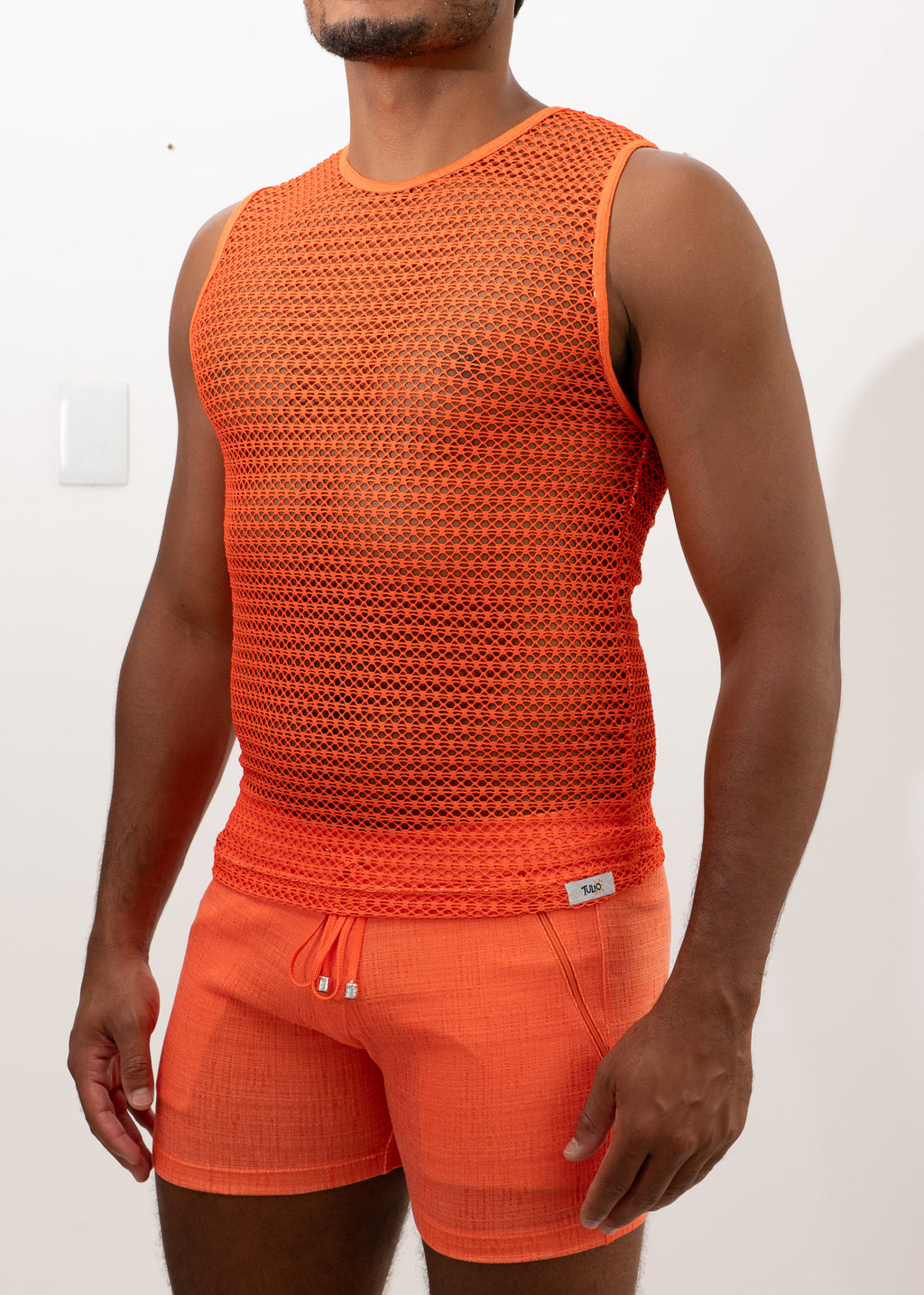 CROCHET MUSCLE TANK TOP