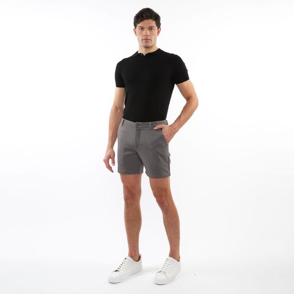 TEXTURED STRETCH KNIT CHINO SHORTS