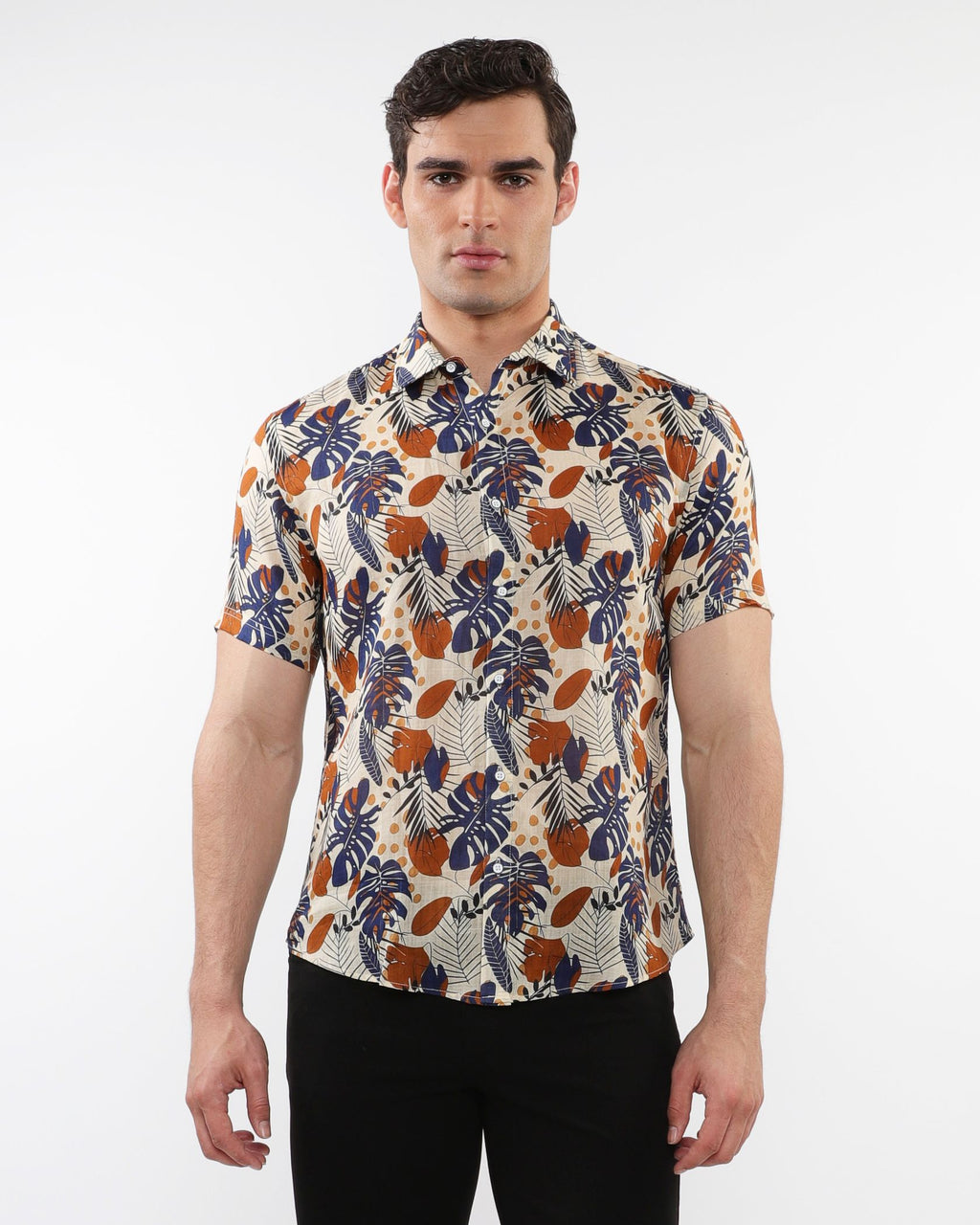 LIGHTWEIGHT LINEN TENCEL S/S SHIRT