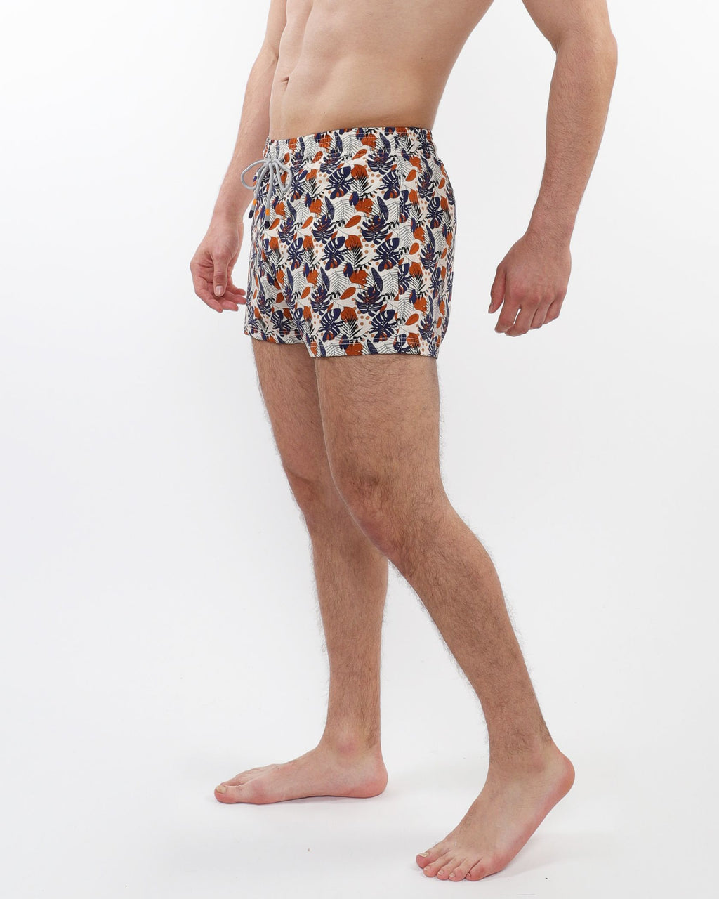 PRINTED SWIM SHORT W/ MESH LINING