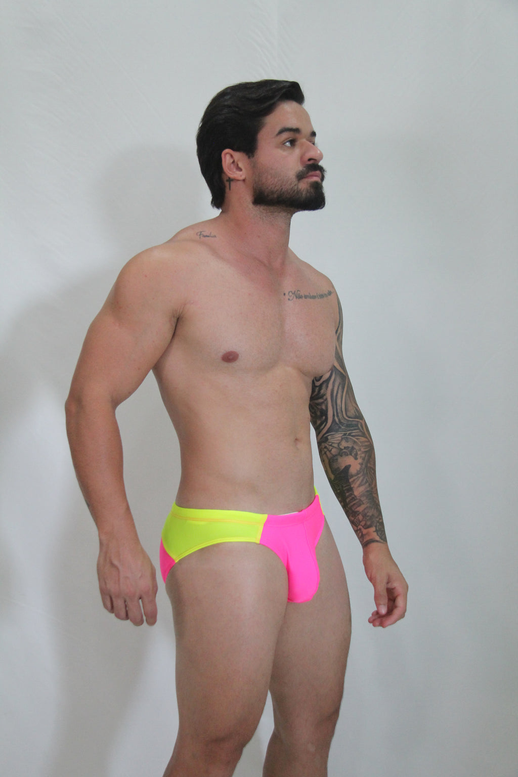 NEON CURVED SWIM BRIEF