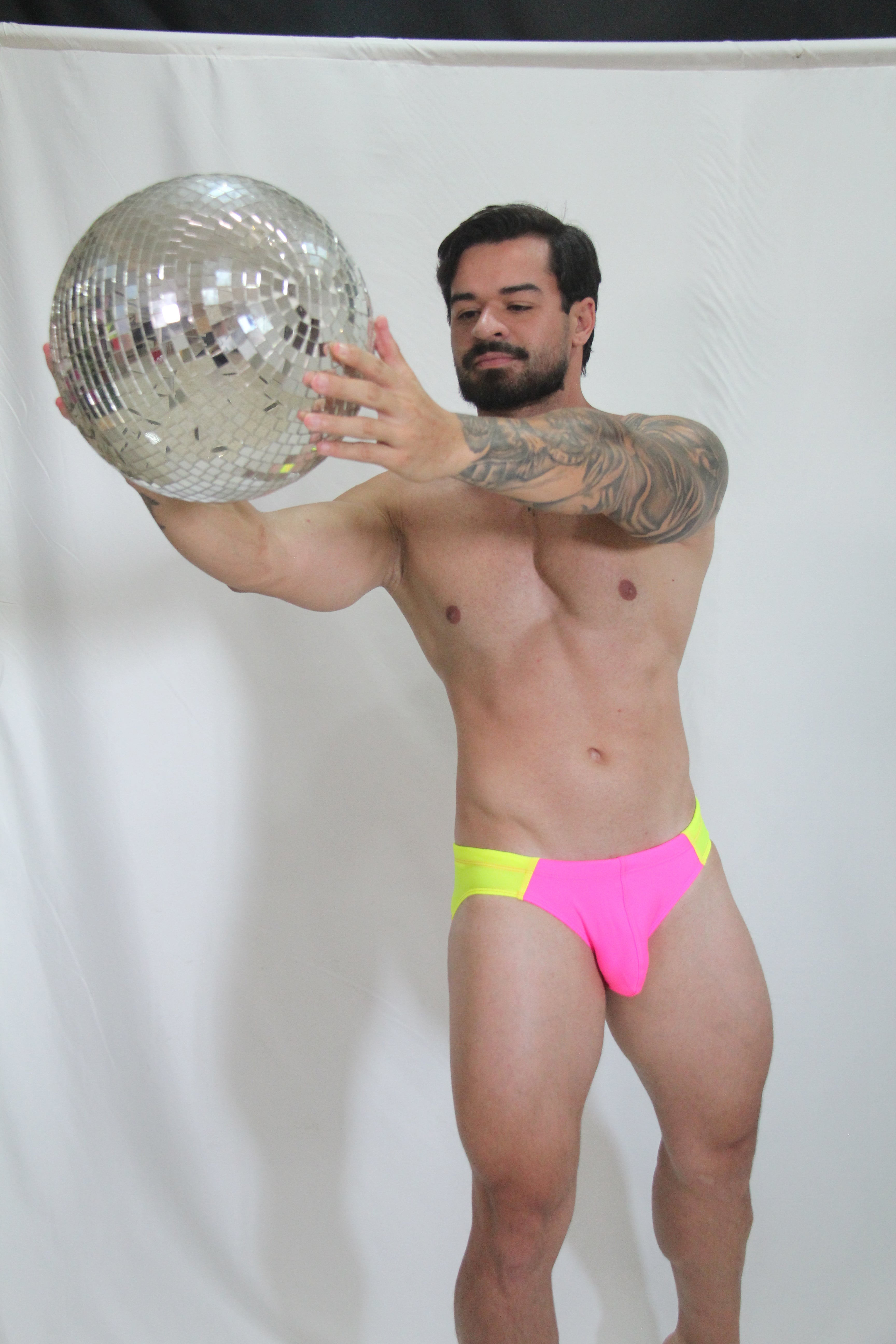NEON CURVED SWIM BRIEF