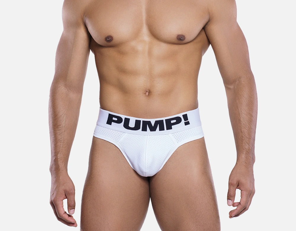 PUMP CLASSIC WHITE THONG