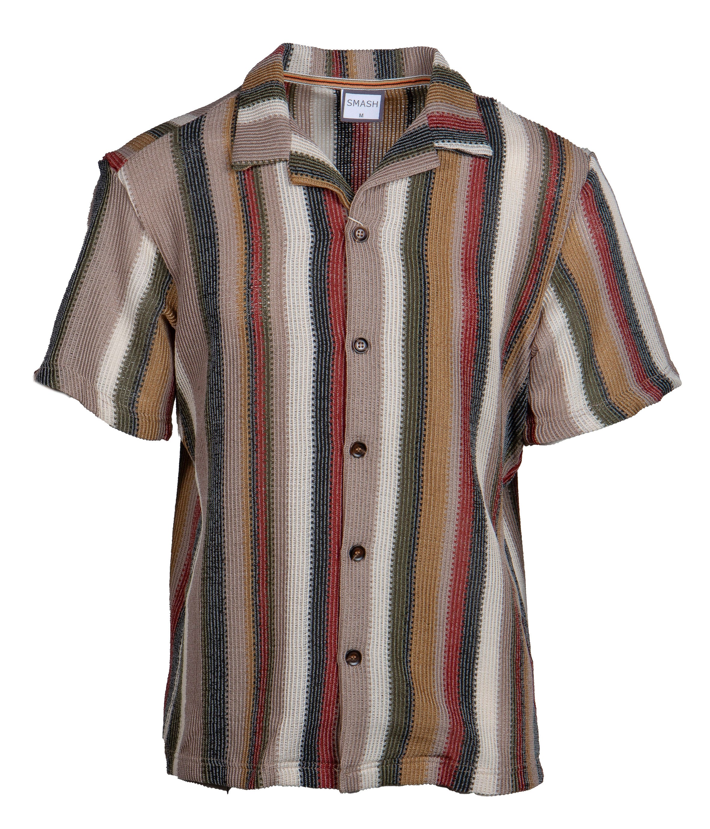 SMASH S/S STRIPE BUTTON DOWN SHIRT