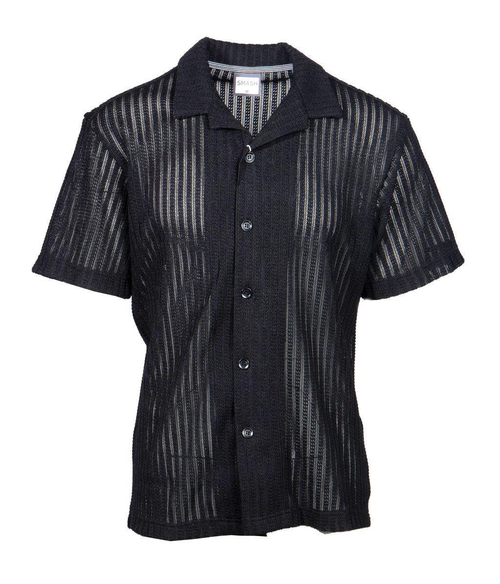 SMASH KNIT S/S BUTTONDOWN