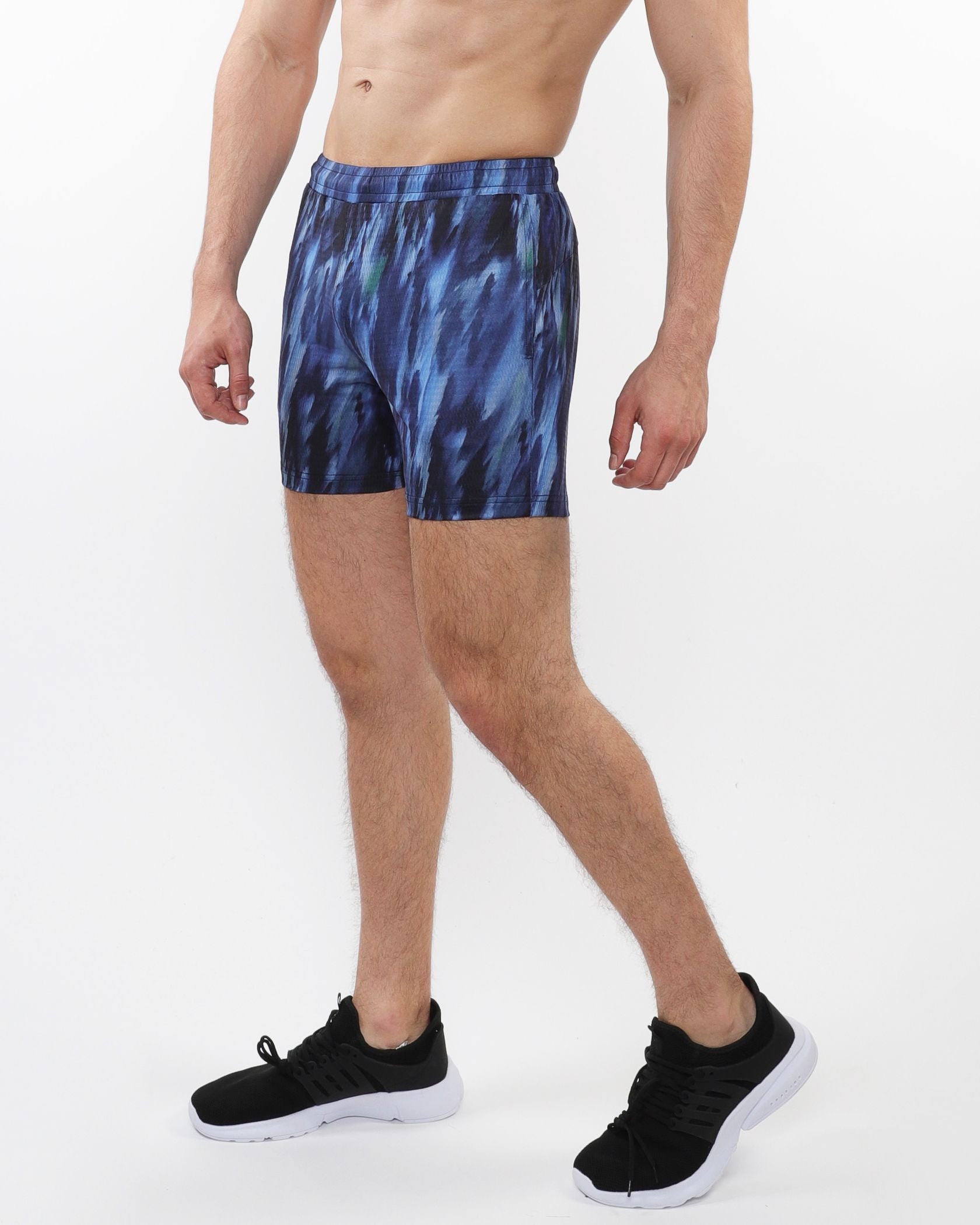 PRINTED MESH STRETCH PERFORMANCE SHORTS