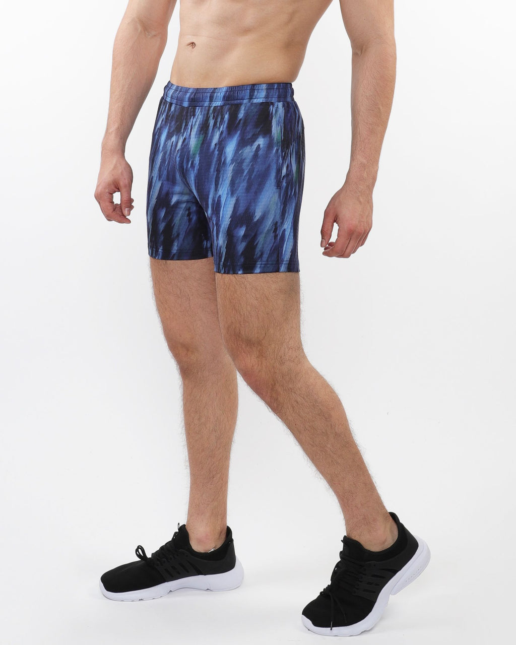 PRINTED MESH STRETCH PERFORMANCE SHORTS