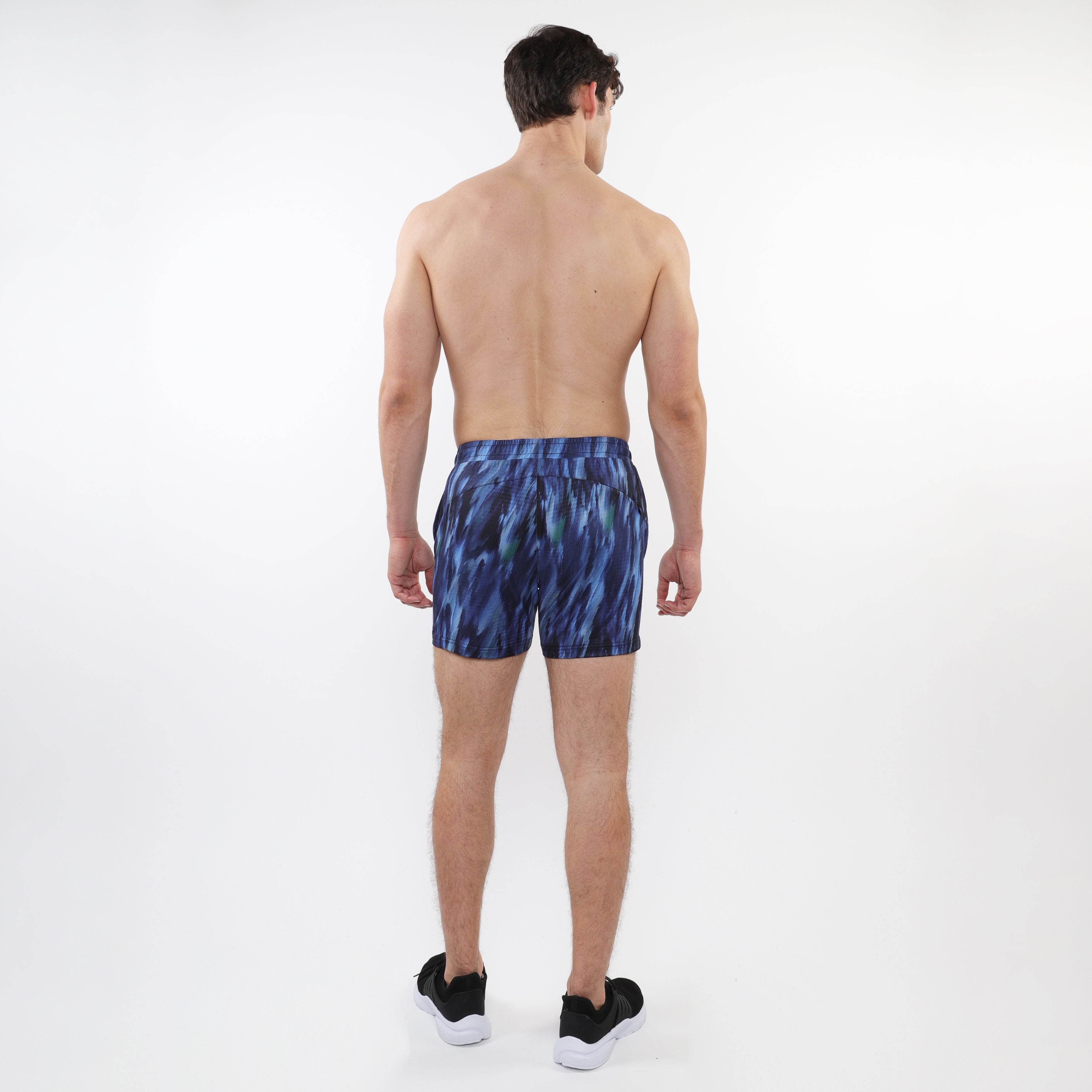 PRINTED MESH STRETCH PERFORMANCE SHORTS