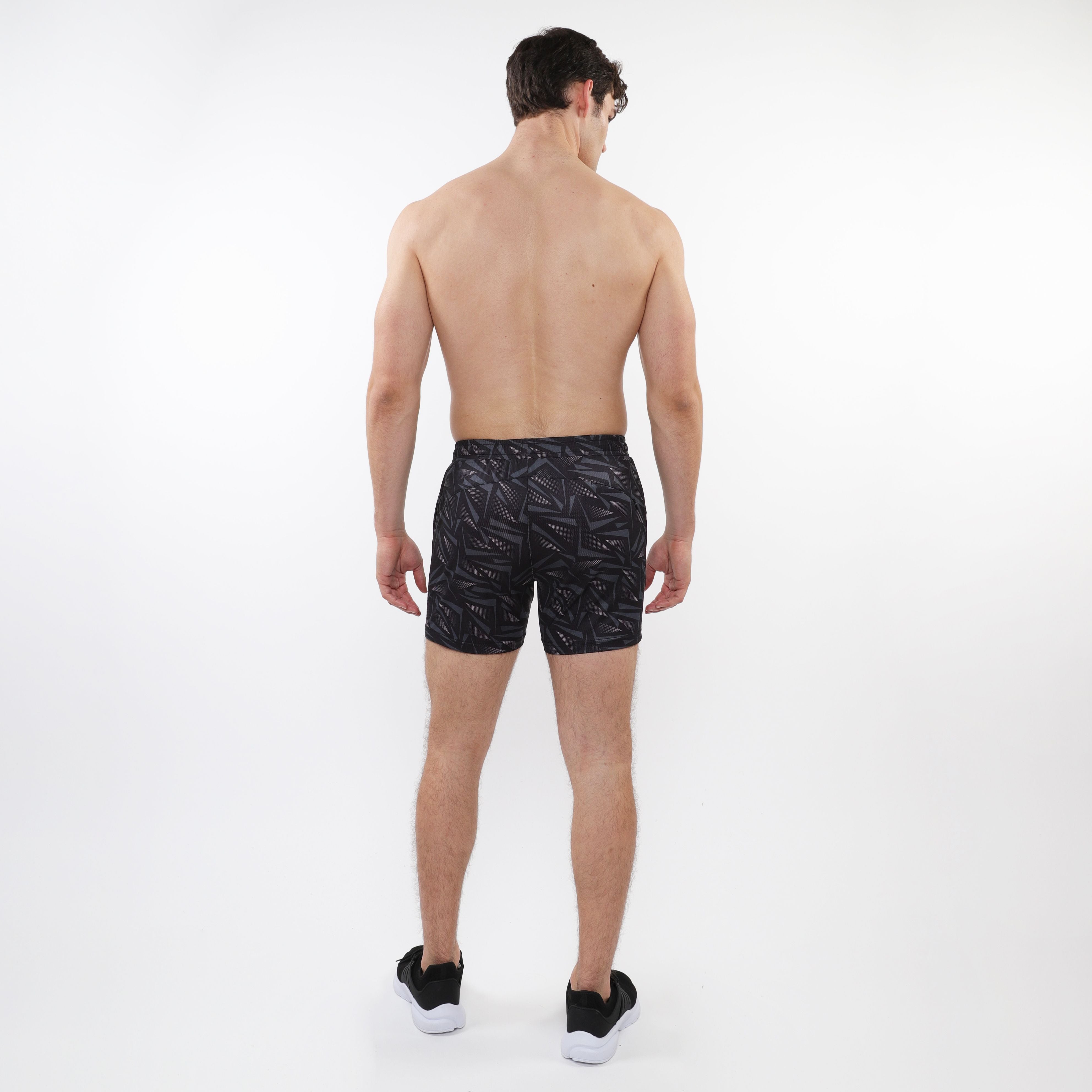 PRINTED MESH STRETCH PERFORMANCE SHORTS