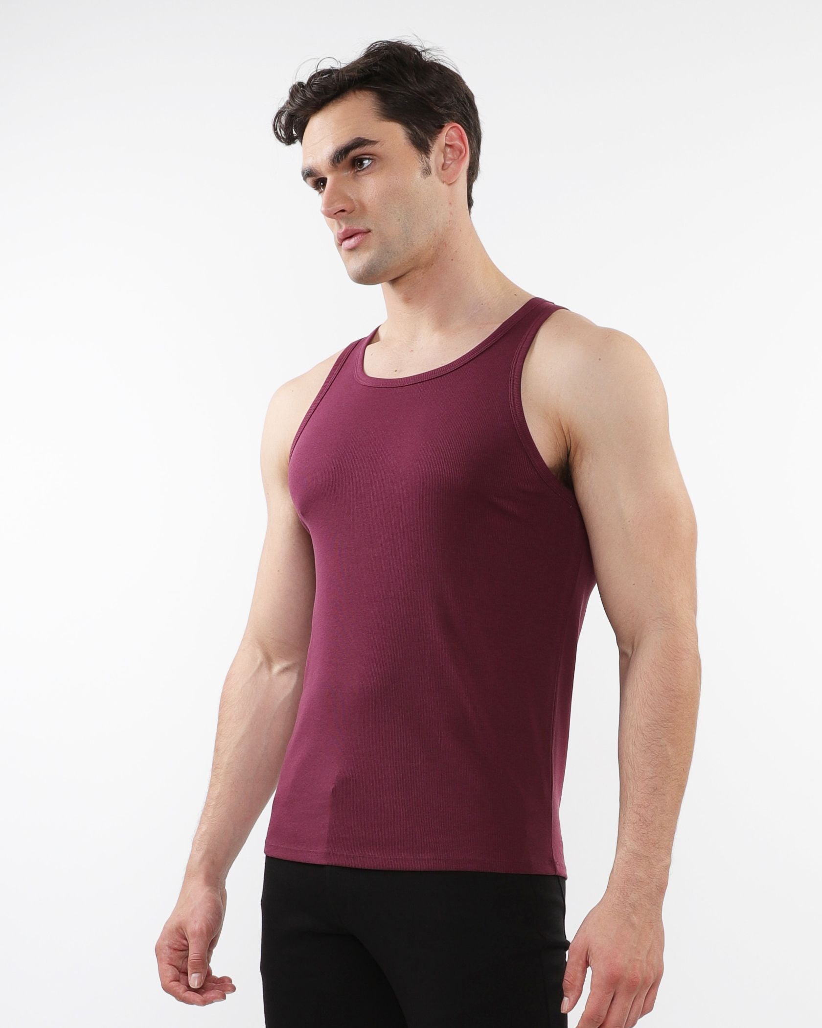 RIB STRETCH TENCEL/COTTON TANK