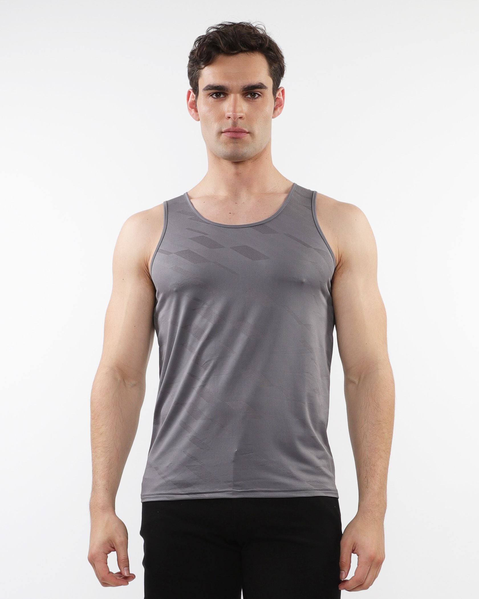 TEXTURED STRETCH MESH PERFORMANCE TANK
