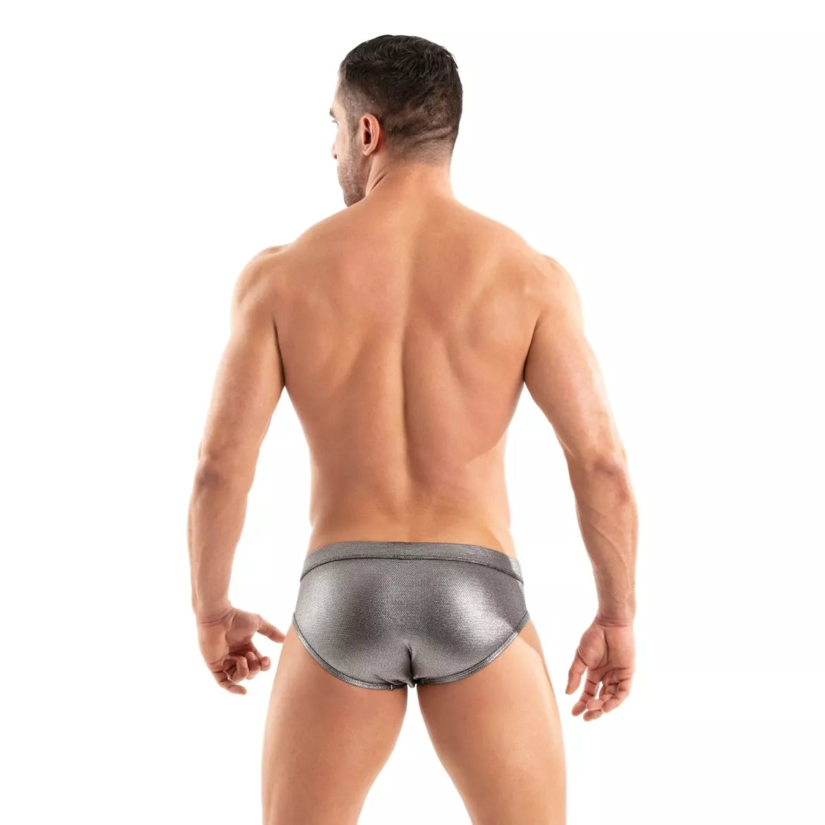 MEATAL SWIM BRIEF SILVER