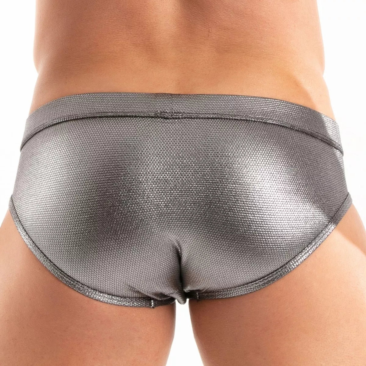 MEATAL SWIM BRIEF SILVER