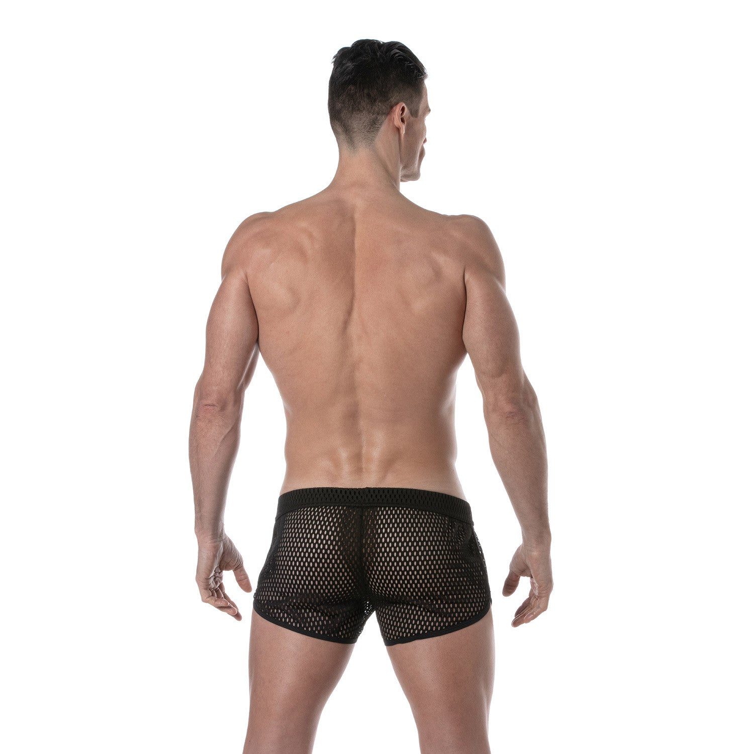 SEE-THROUGH MESH SHORT