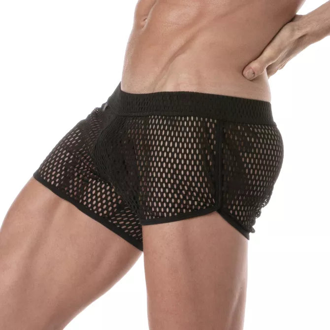 SEE-THROUGH MESH SHORT