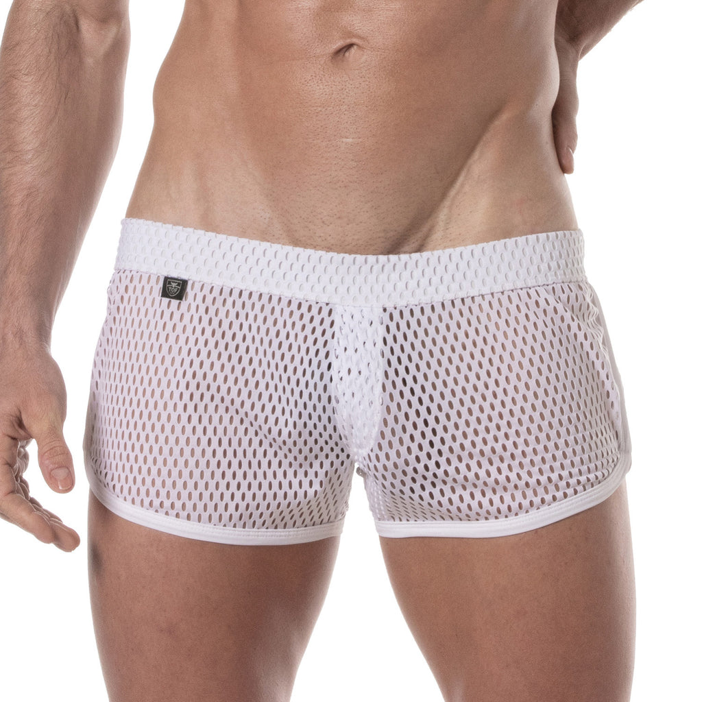 SEE-THROUGH MESH SHORT