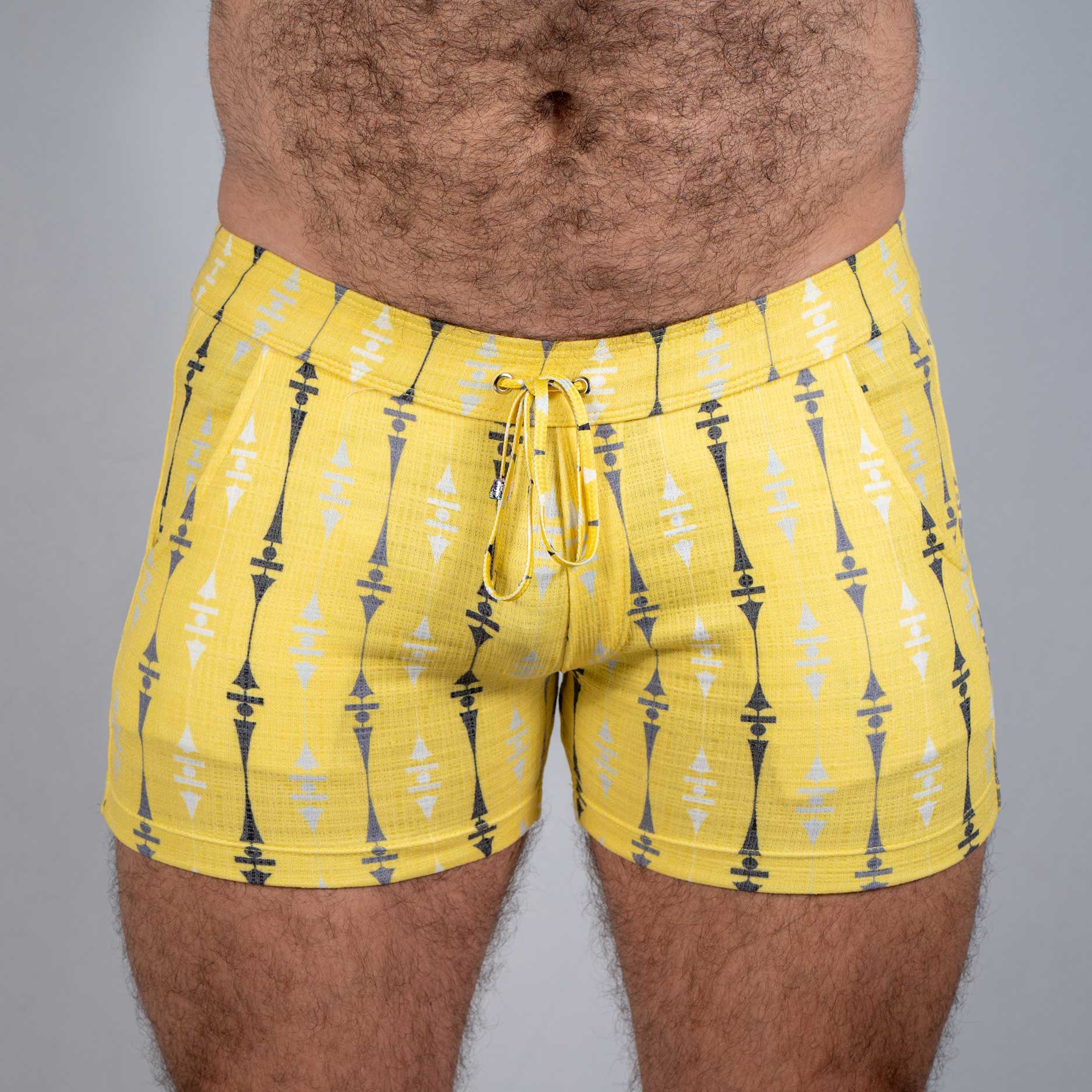 WALLPAPER PRINT LINEN TEXTURE SHORTS