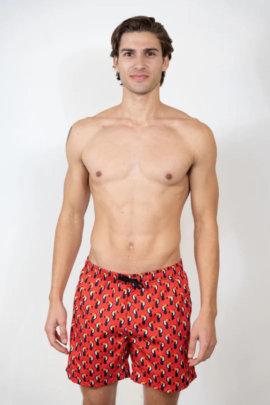 TOUCAN PRINT SWIM SHORT