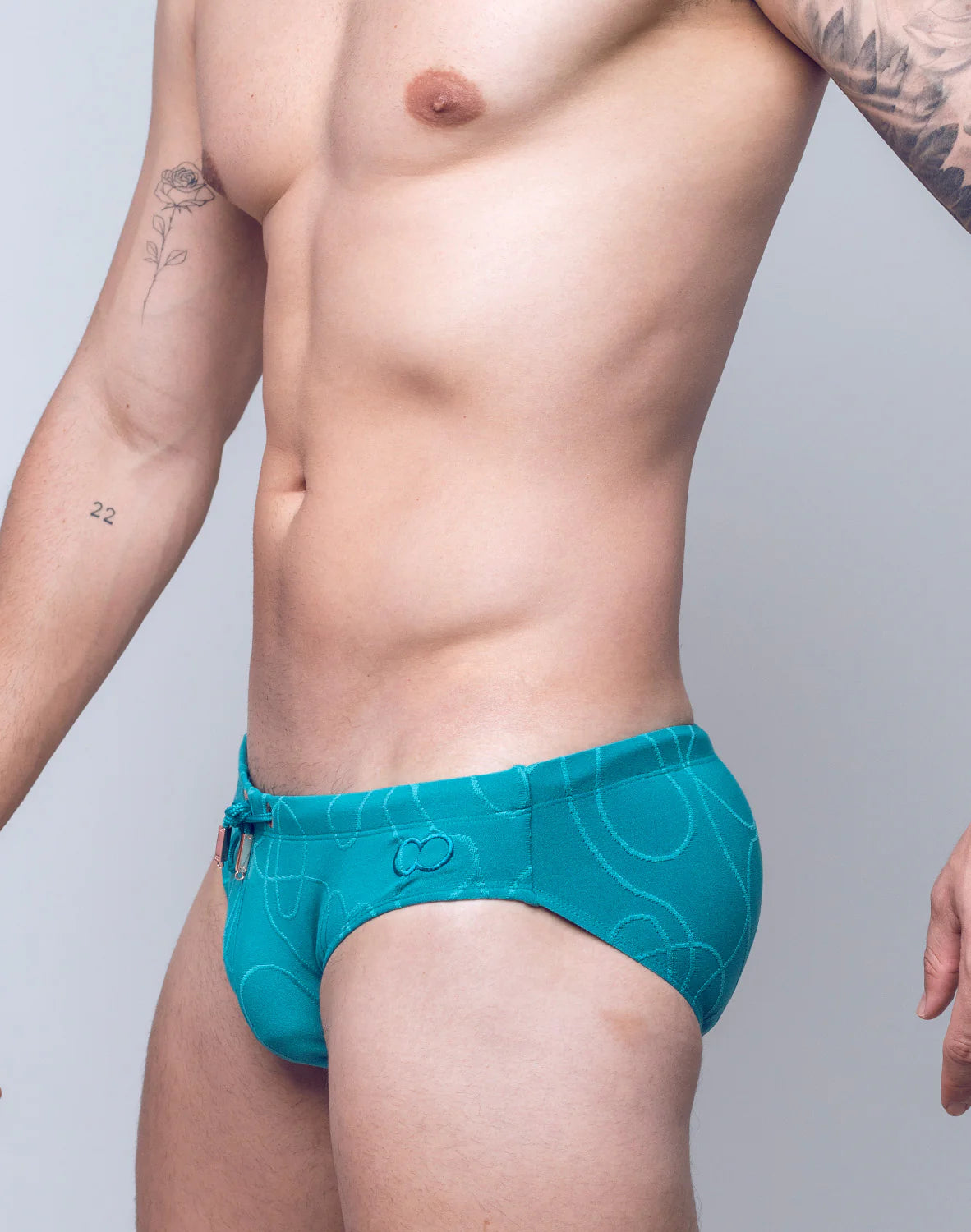 V10 RIPPLE TEXTURED SWIM BRIEF