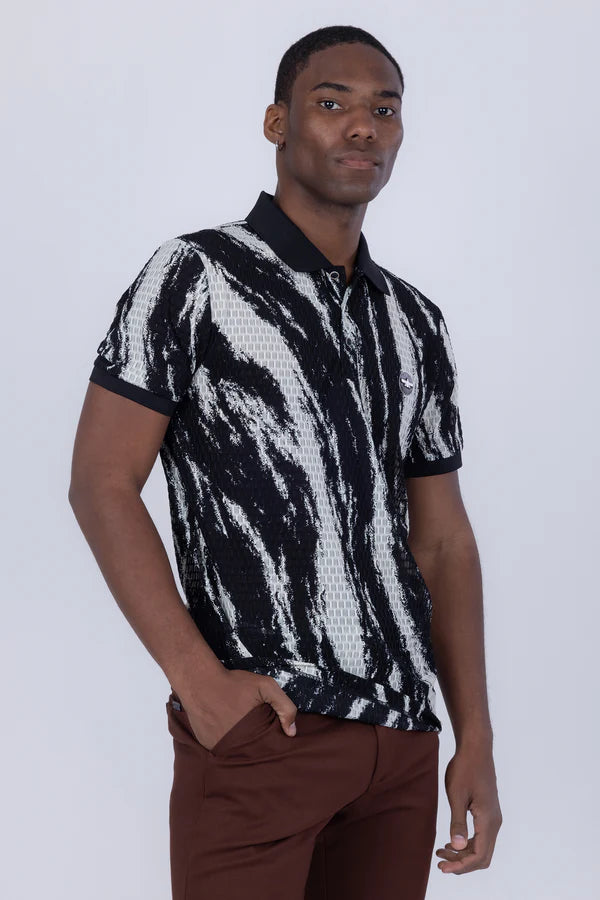 ABSTRACT POLO SHIRT
