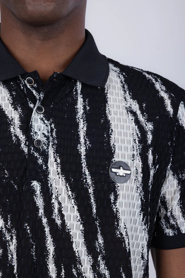 ABSTRACT POLO SHIRT