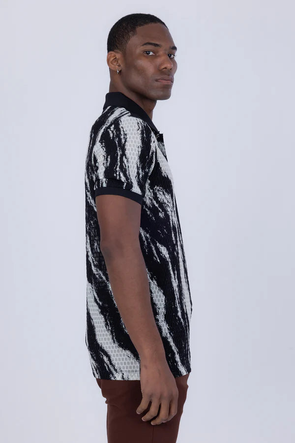ABSTRACT POLO SHIRT