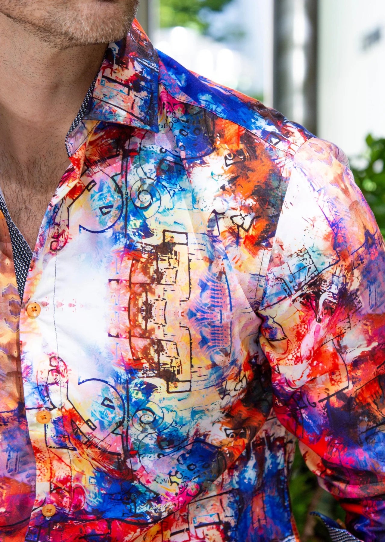 WATERCOLOR ART PRINT L/S SHIRT