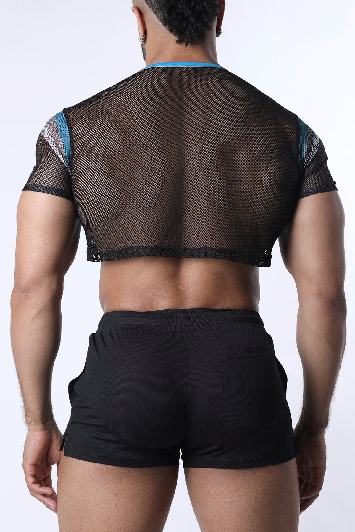 CHAIN REACTION MESH CROP TOP