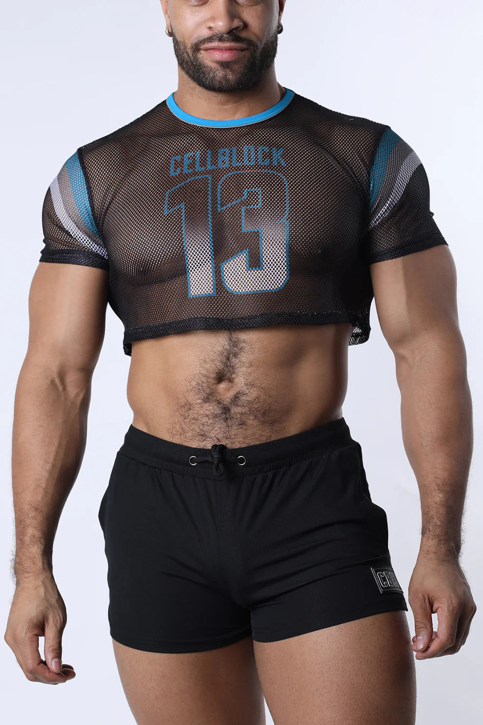 CHAIN REACTION MESH CROP TOP