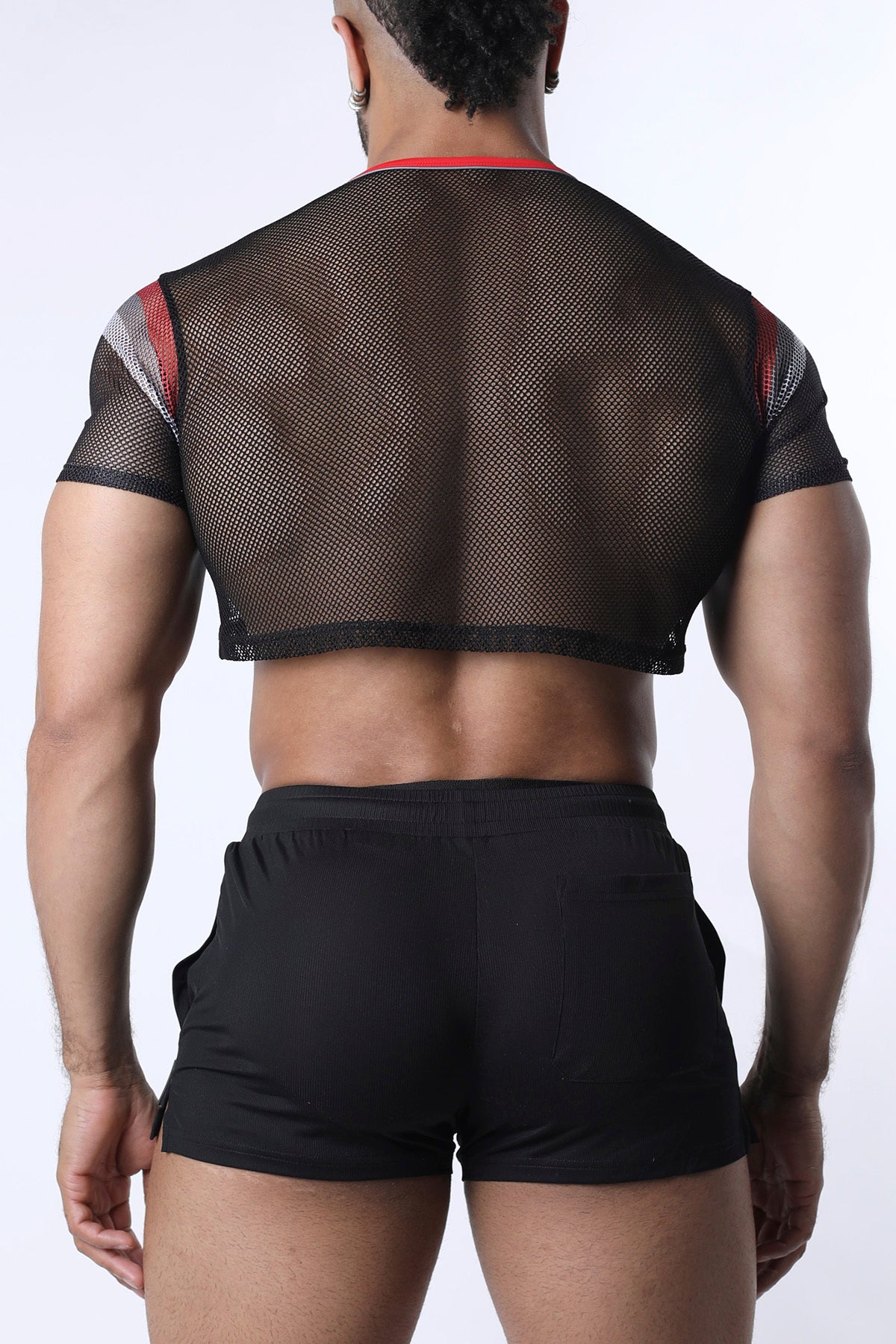 CHAIN REACTION MESH CROP TOP