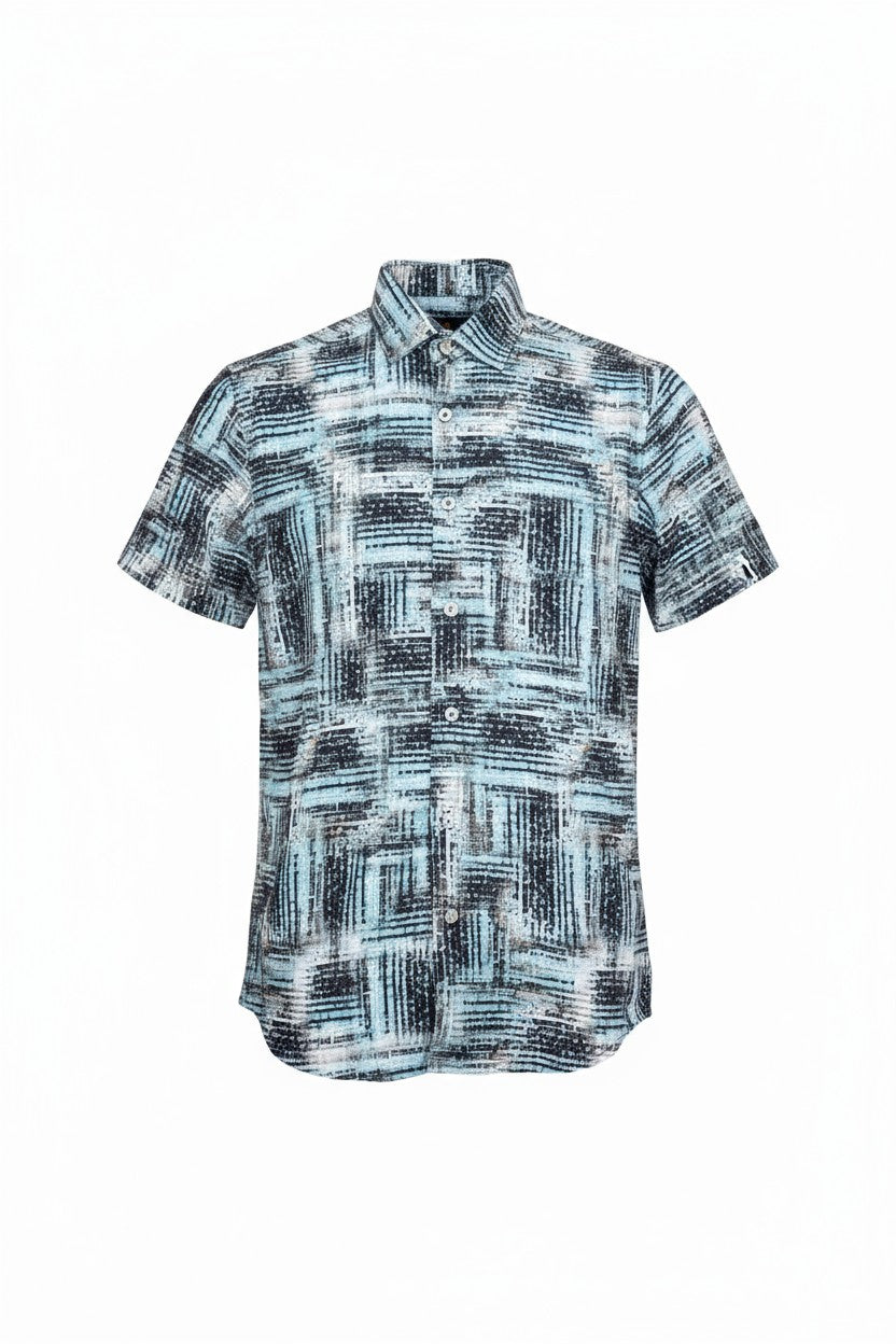 SUSLO CRINKLED FABRIC S/S SHIRT