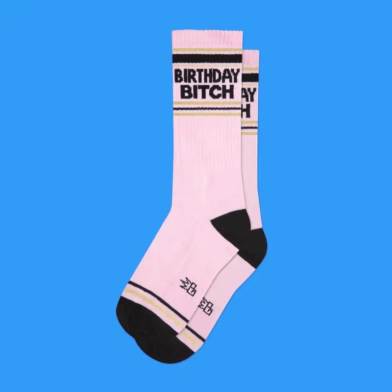 BIRTHDAY BITCH CREW SOCKS